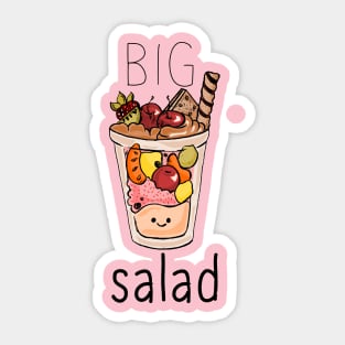 Cute Food - Big Salad Sticker